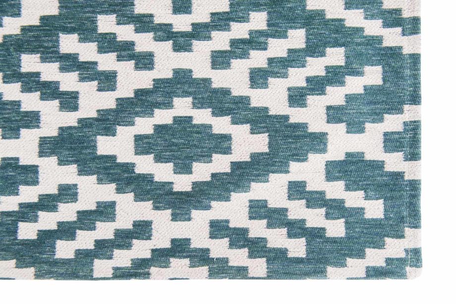 Louis De Poortere rug Romo LX 8744 Nahli Kingfisher corner
