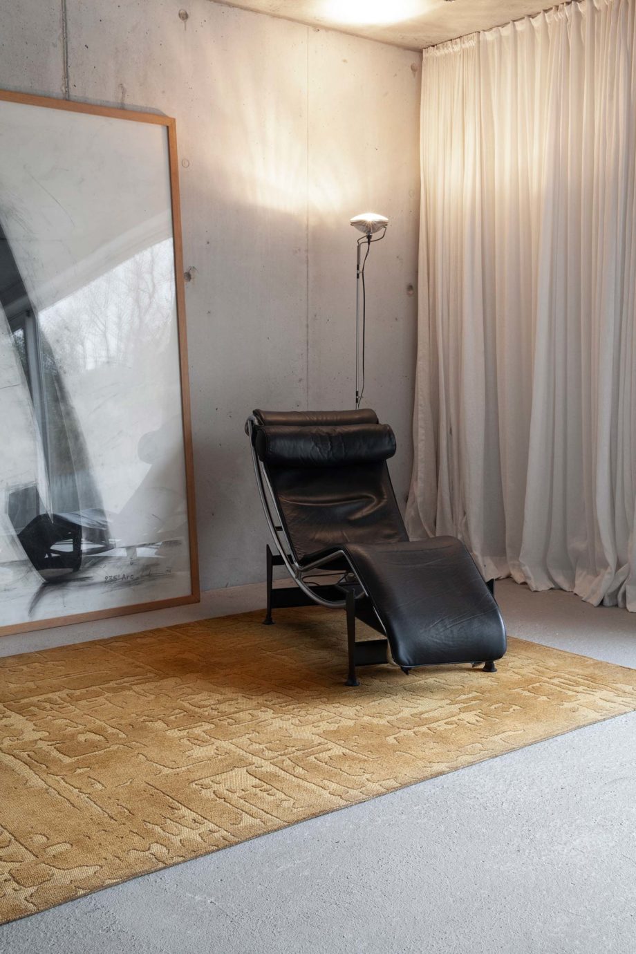 Louis De Poortere dywan LX 9201 Structures Baobab Madagascar Gold interior 5