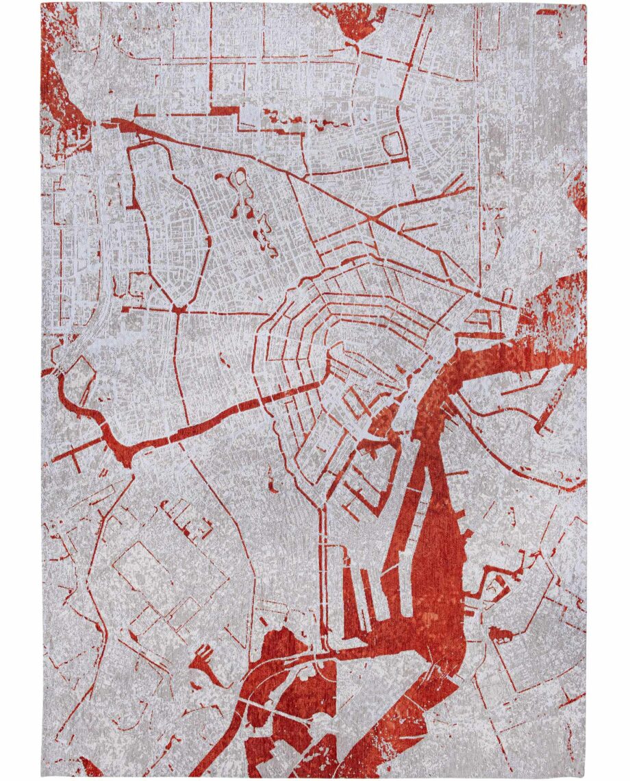 Louis De Poortere dywan Cities Amsterdam 9323 Orange Cut