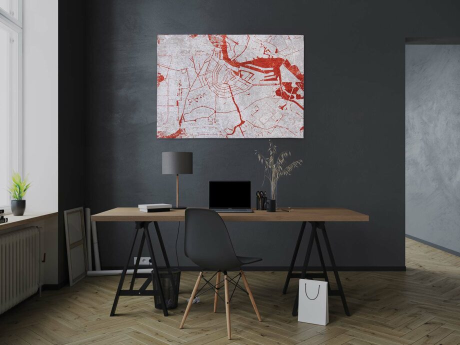 Louis De Poortere dywan Cities Amsterdam 9323 Orange Cut interior 2