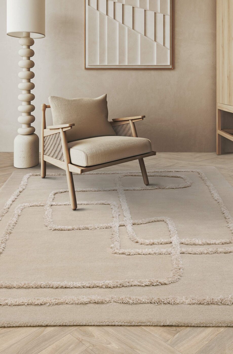 Asiatic dywan 95 Infinity Sand interior new
