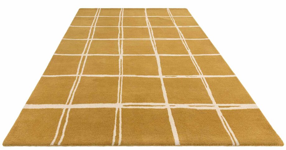 Asiatic dywan Albany Grid Gold 1 3D
