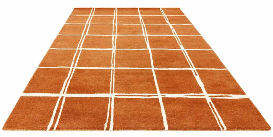 Asiatic dywan Albany Grid Rust 1 3D