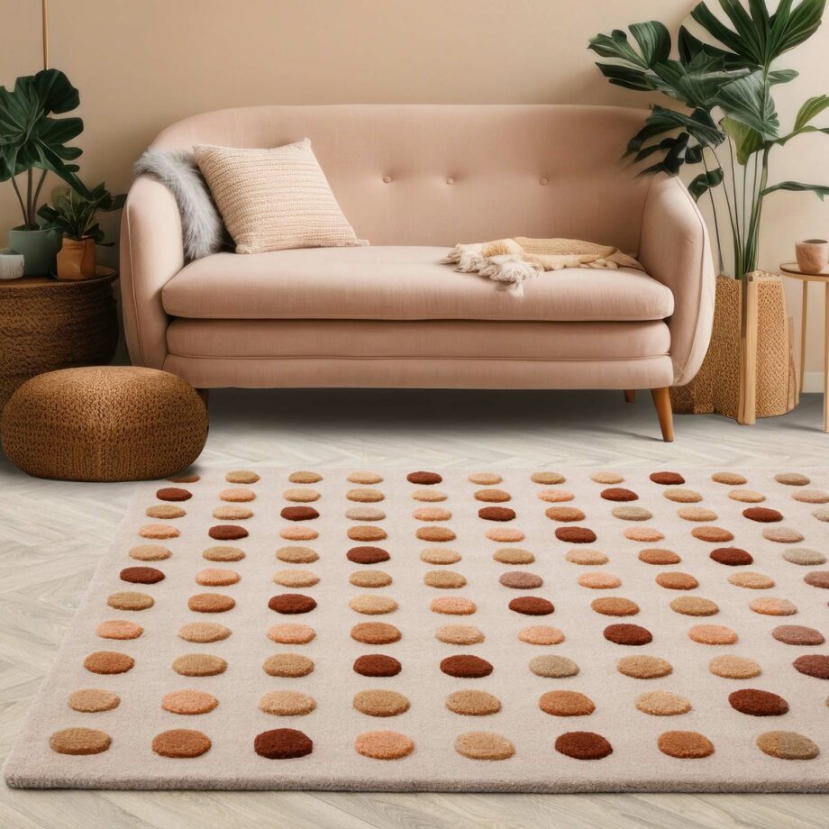 Asiatic dywan Dotty Earth interior new square