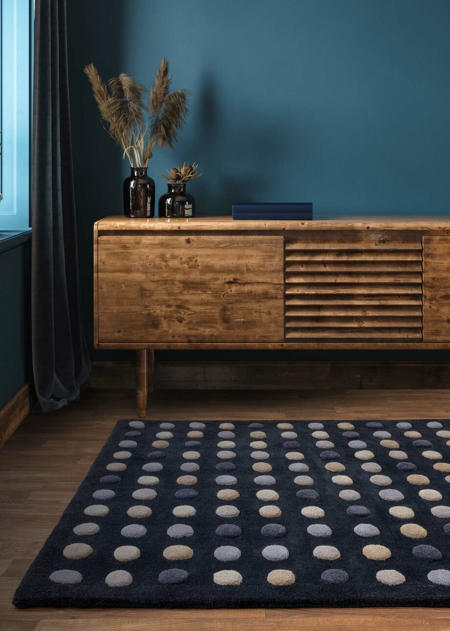 Asiatic dywan Dotty Navy interior