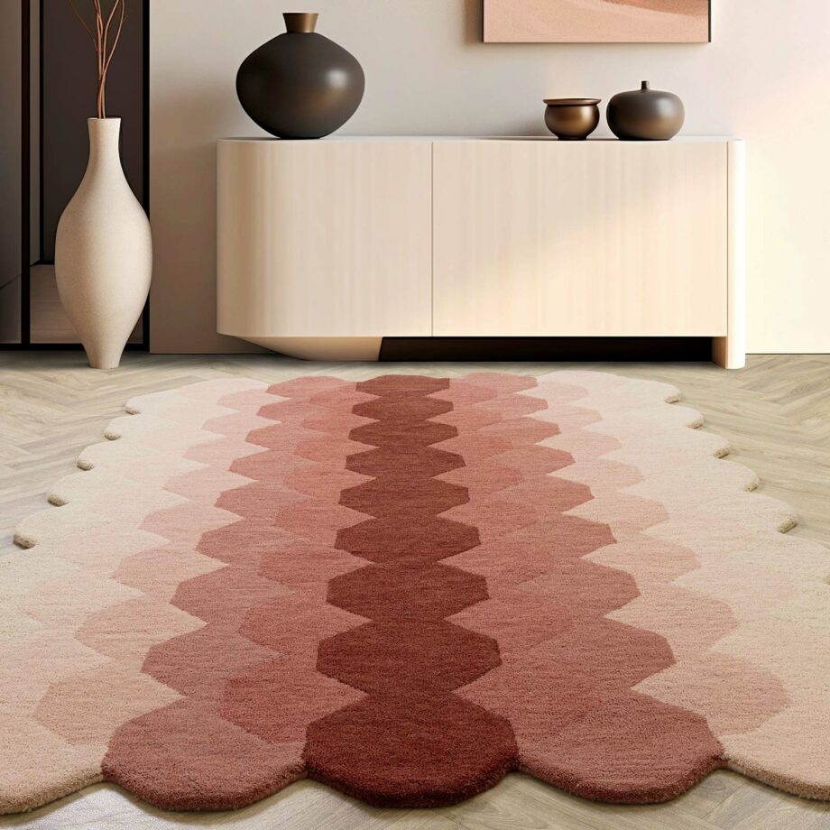 Asiatic dywan Hive Pink interior square