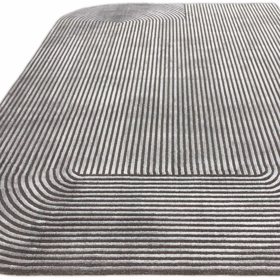 Asiatic dywan Kuza Shape Black Charcoal 1
