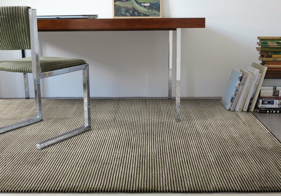 Asiatic dywan Kuza Stripe Khaki interior