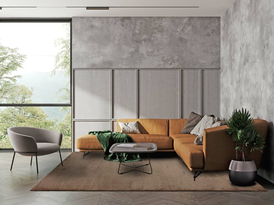 Asiatic dywan Kuza Stripe Terracotta interior