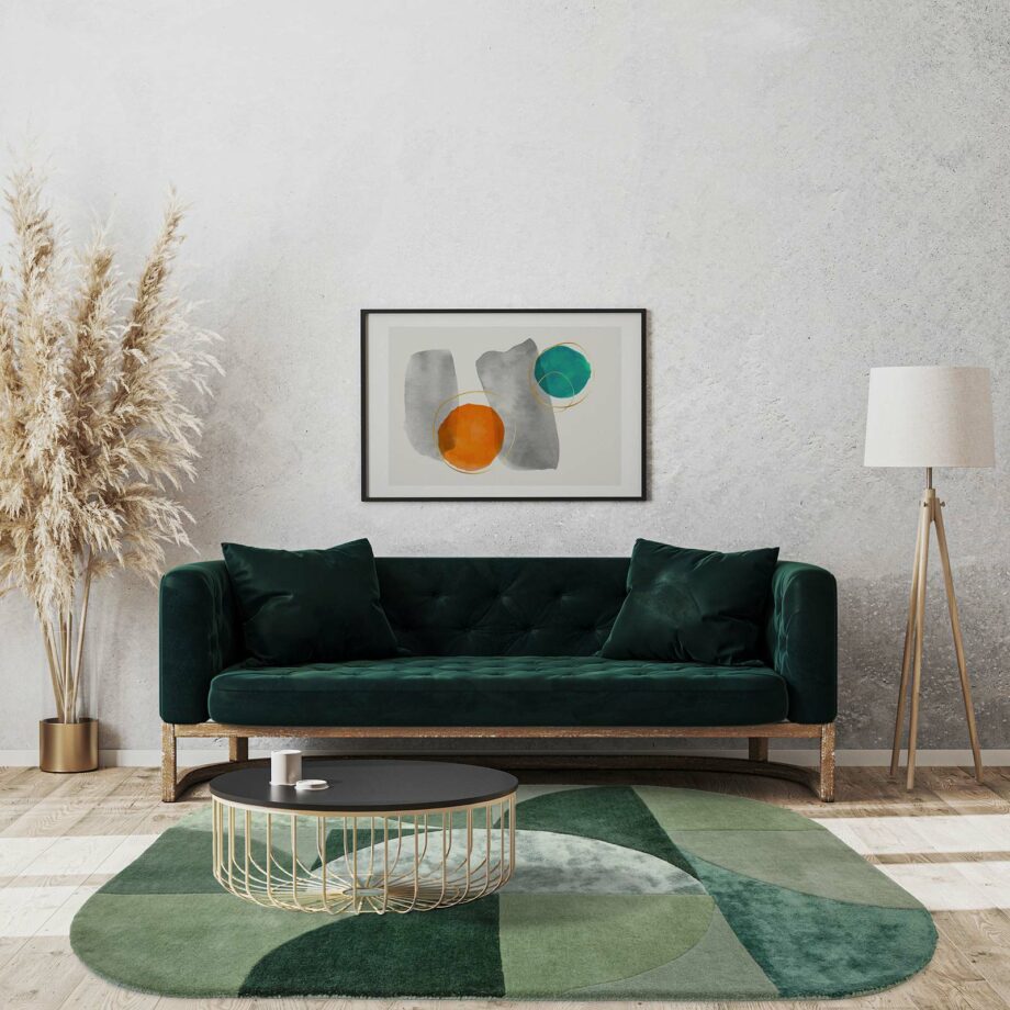Asiatic dywan Matrix 75 Oval Forest interior