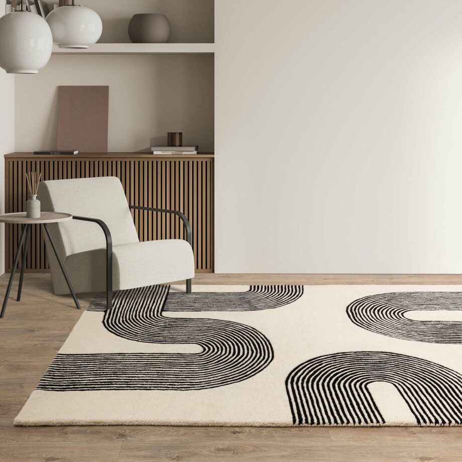 Asiatic dywan Matrix 87 Arches Black interior square