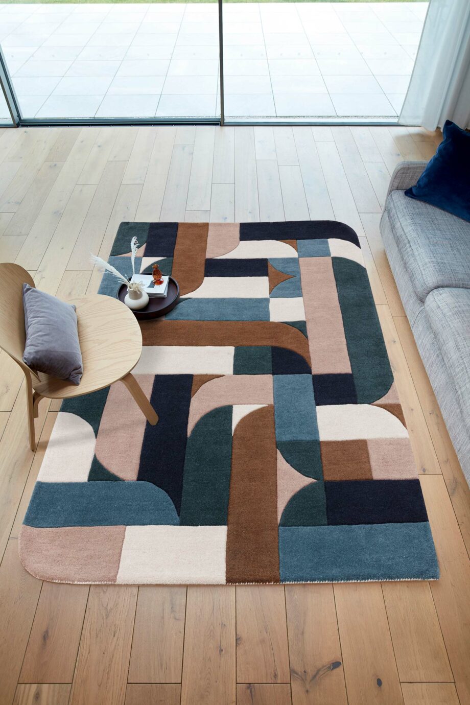 Asiatic dywan Matrix 89 Klotski Teal interior