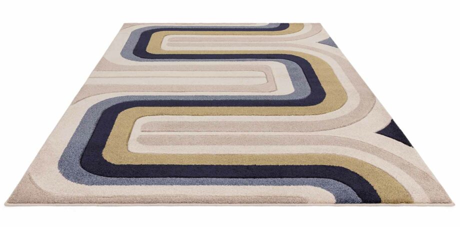 Asiatic dywan Sketch SK18 Contour Blue 1 3D