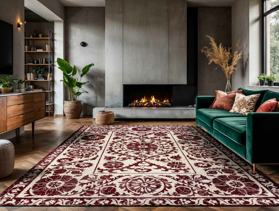 Louis De Poortere dywan Antiquarian Suzani 9734 Zephyr Ambiance