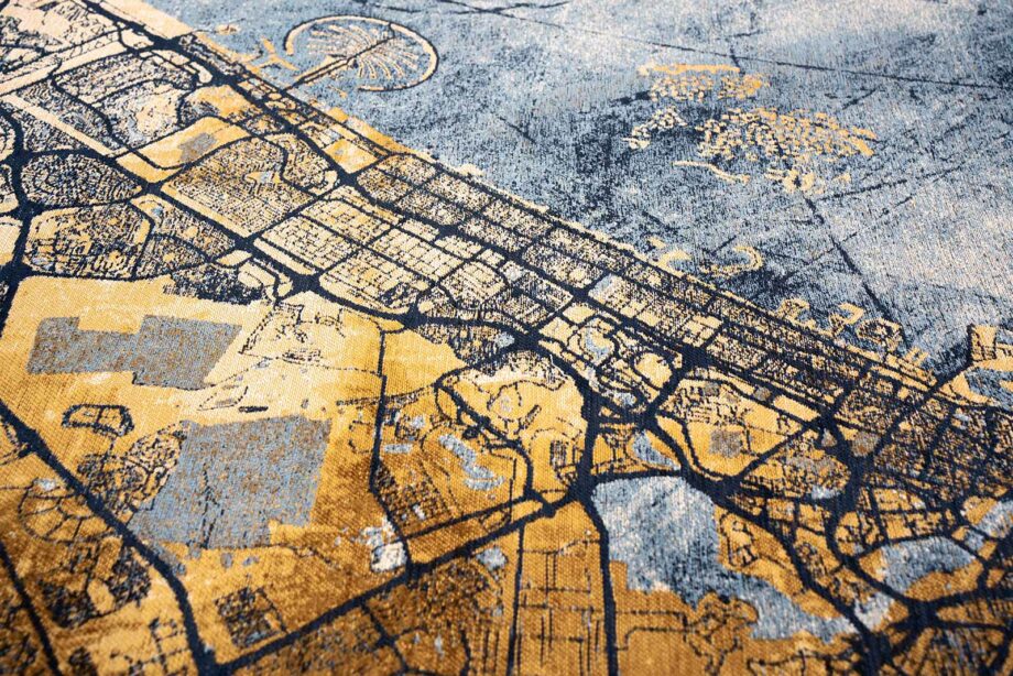 Louis De Poortere dywan Cities Dubai 9698 Gold Sea zoom 4