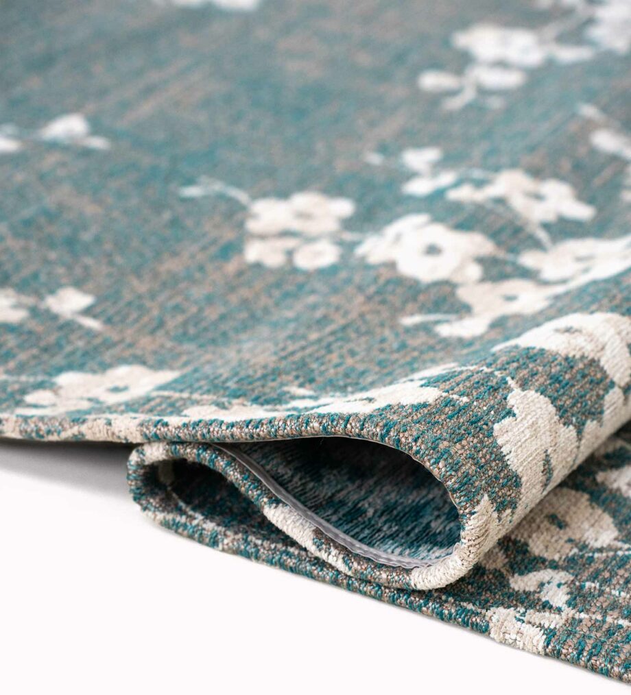 Louis De Poortere dywan Sakura 9850 Sakura Lake Blue fold